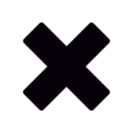 Ergomat DuraStripe Xtreme 9.5inx9.5inx3.5in Rounded Xfts Black, 12PK DSX-XR9.5-BK-KIT